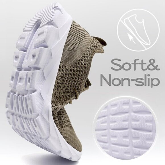 ⚡Mens Brown Running Fashion Tennis Walking Lightweight Athletic Sneakers - Picture 3 of 5